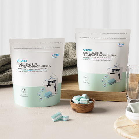 Атоми Таблетки для посудомоечной машины