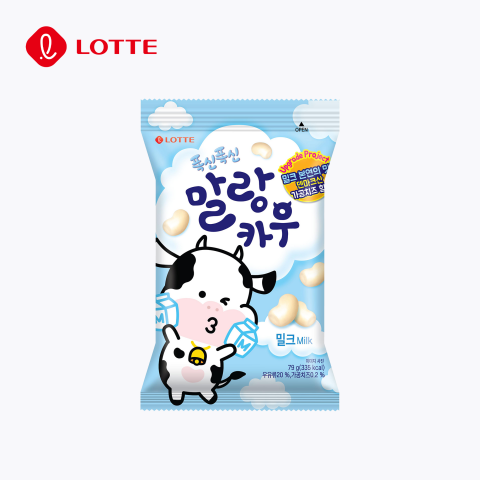 Лотте Жевательные молочные конфеты Малан кау 79г