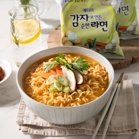 Атоми Картофельная лапша (рамен) (неострый) 4шт.